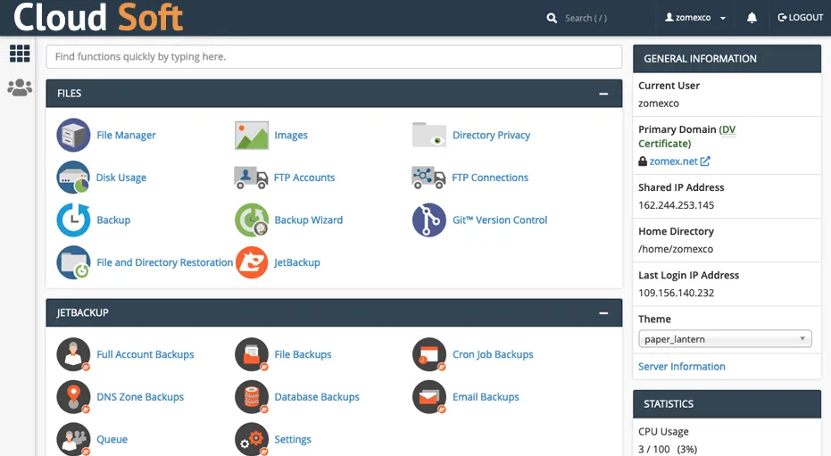 cpanel